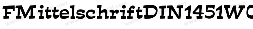 FMittelschriftDIN1451W01 D字体转换